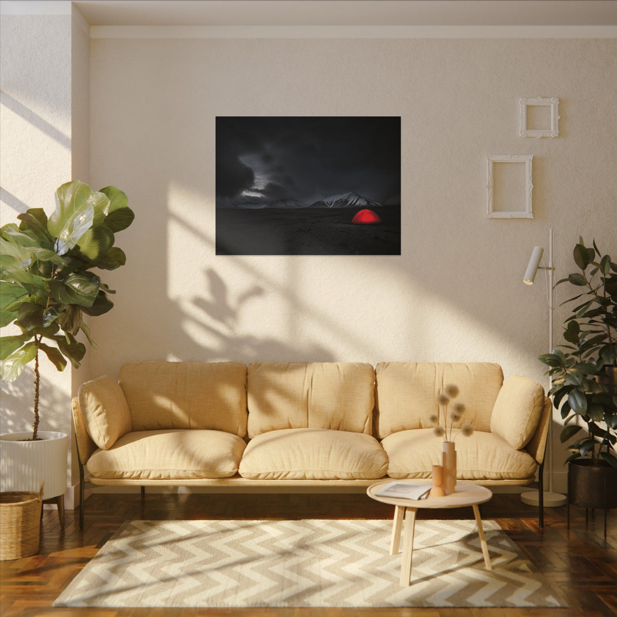 Red Tent - Wall Art Above Bed | Canvas (Landscape)