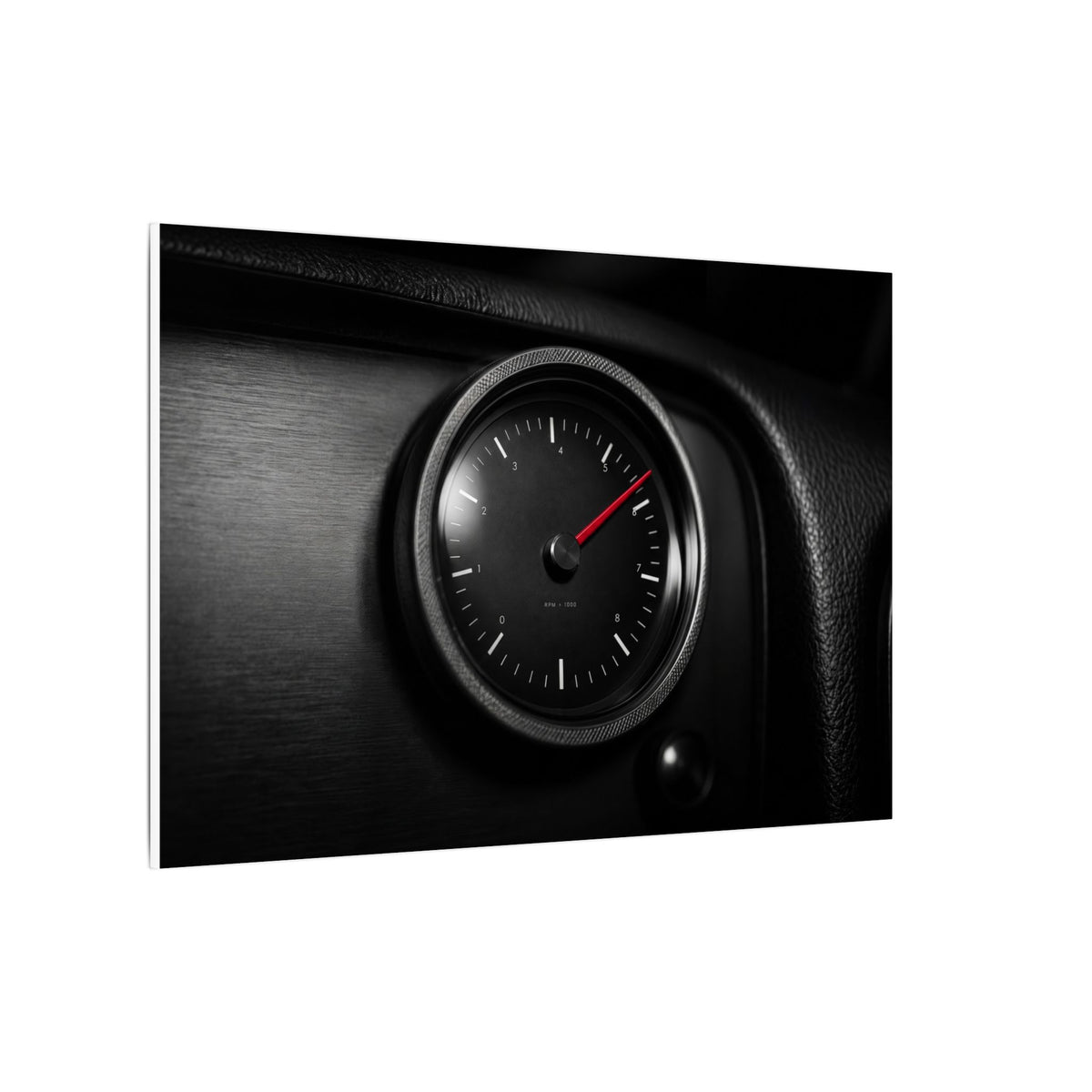 Redline Gauge - Tachometer Wall Art | Canvas (Landscape)