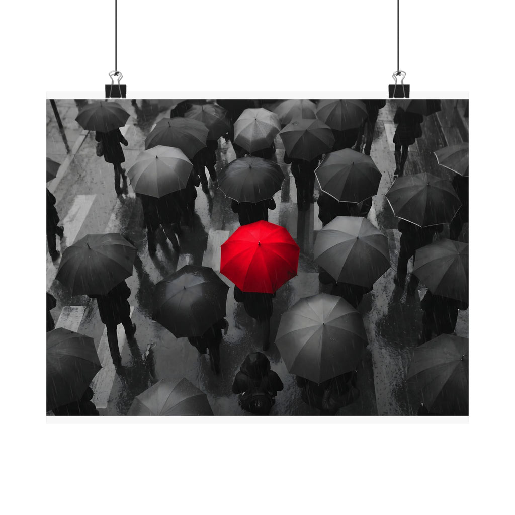 One in the Crowd - Office Wall Art | Matte Poster (Landscape)