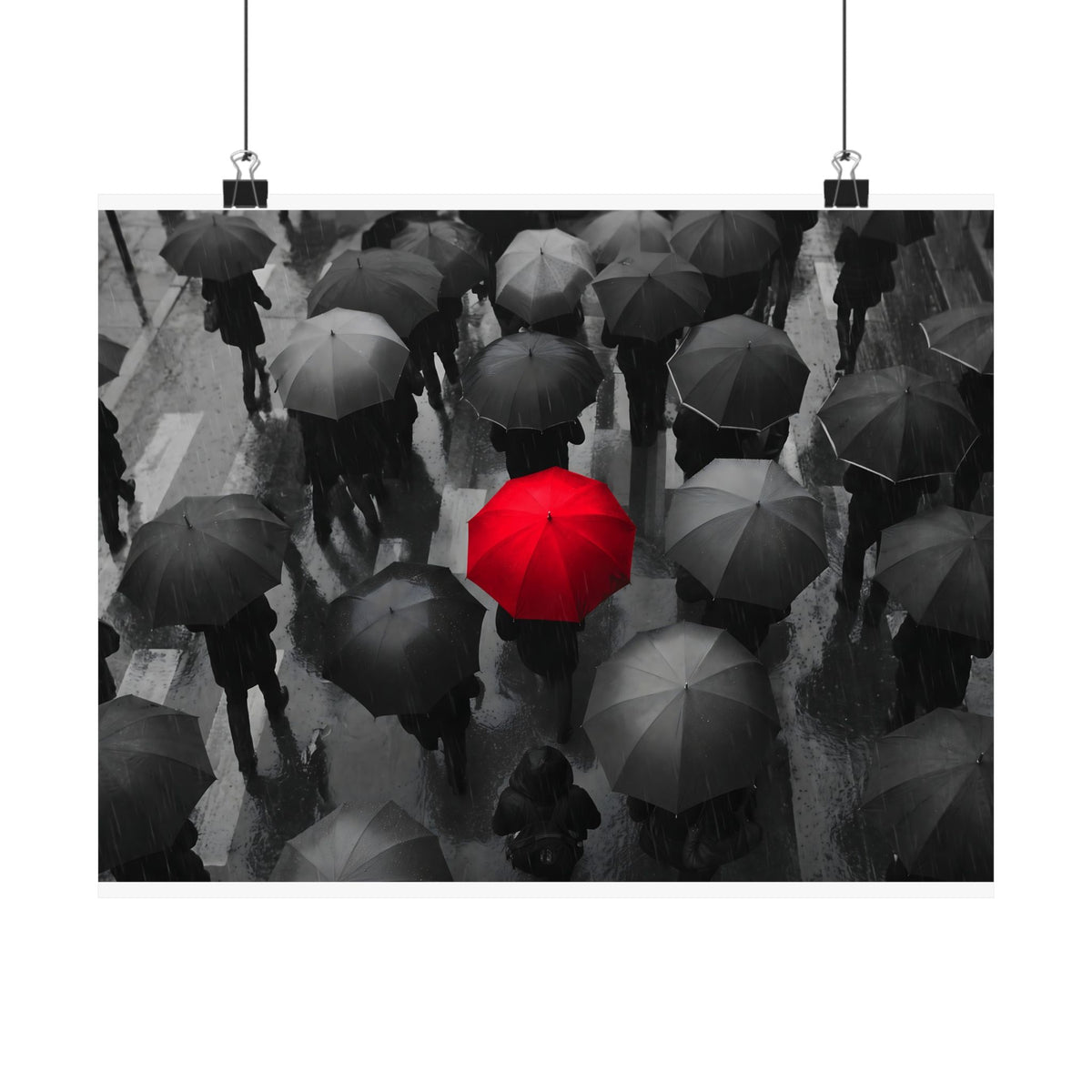 One in the Crowd - Office Wall Art | Matte Poster (Landscape)