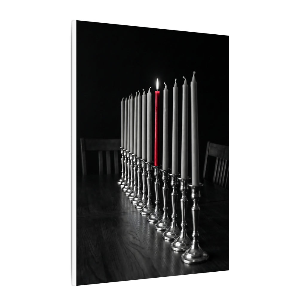 One Candle Lit - Dining Room Wall Art | Canvas