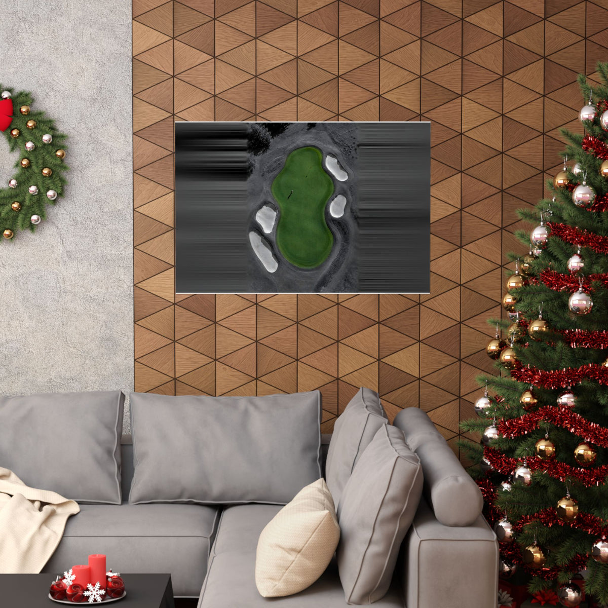 Aerial Solitude - Golf Course Wall Art | Matte Poster (Landscape)