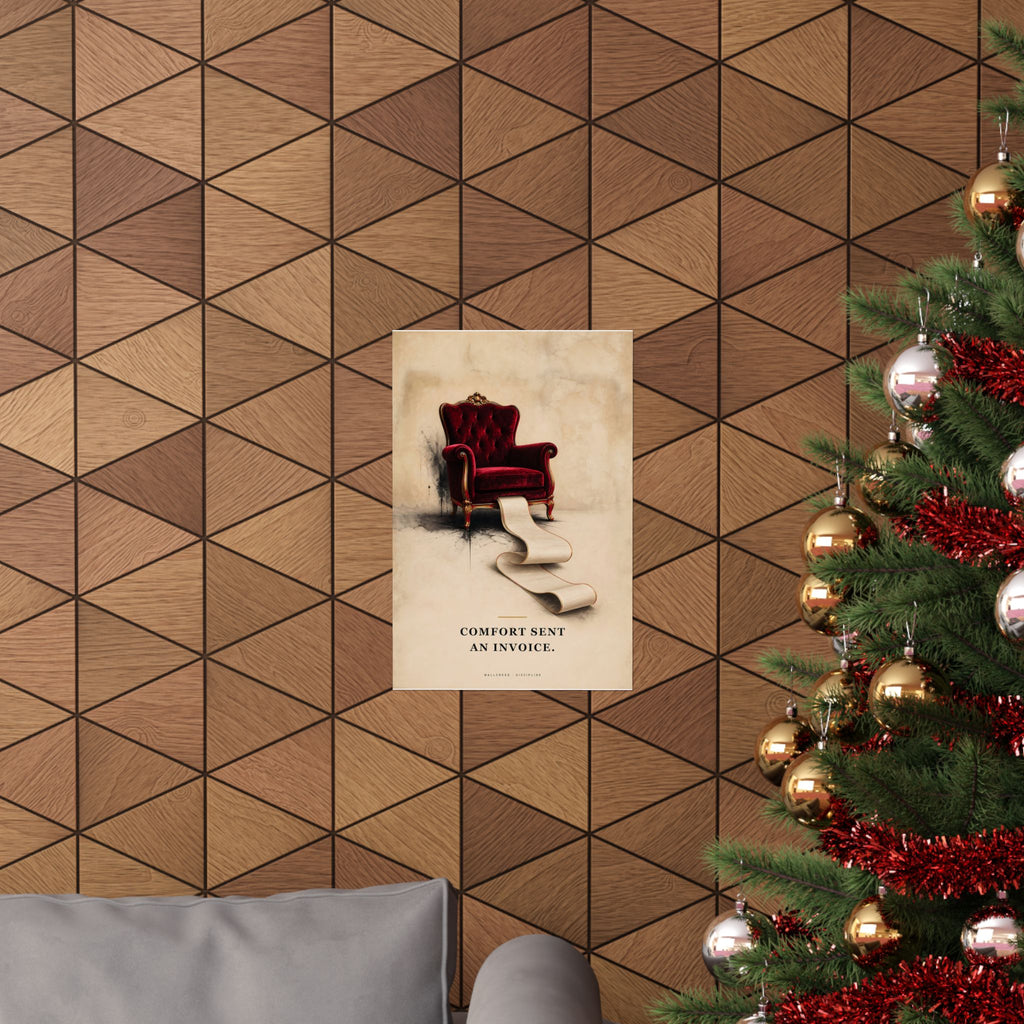 Comfort Sent an Invoice - Funny Wall Art | Matte Poster