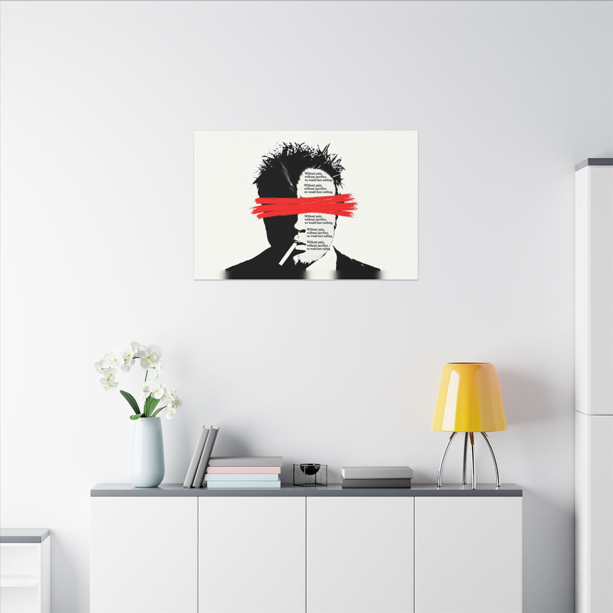 Pain and Sacrifice - Quote Wall Art | Canvas (Landscape)