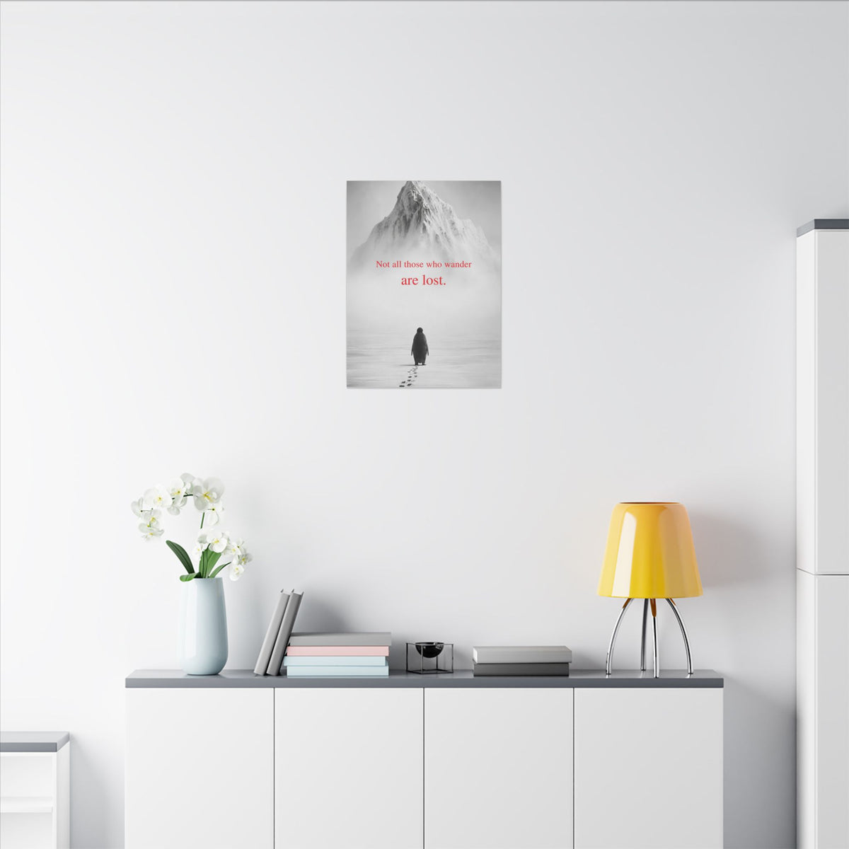 Not All Those Who Wander - Mountain Wall Art | Canvas