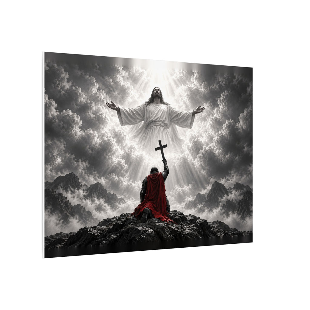 Jesus and the Warrior - Christian Wall Art | Canvas (Landscape)