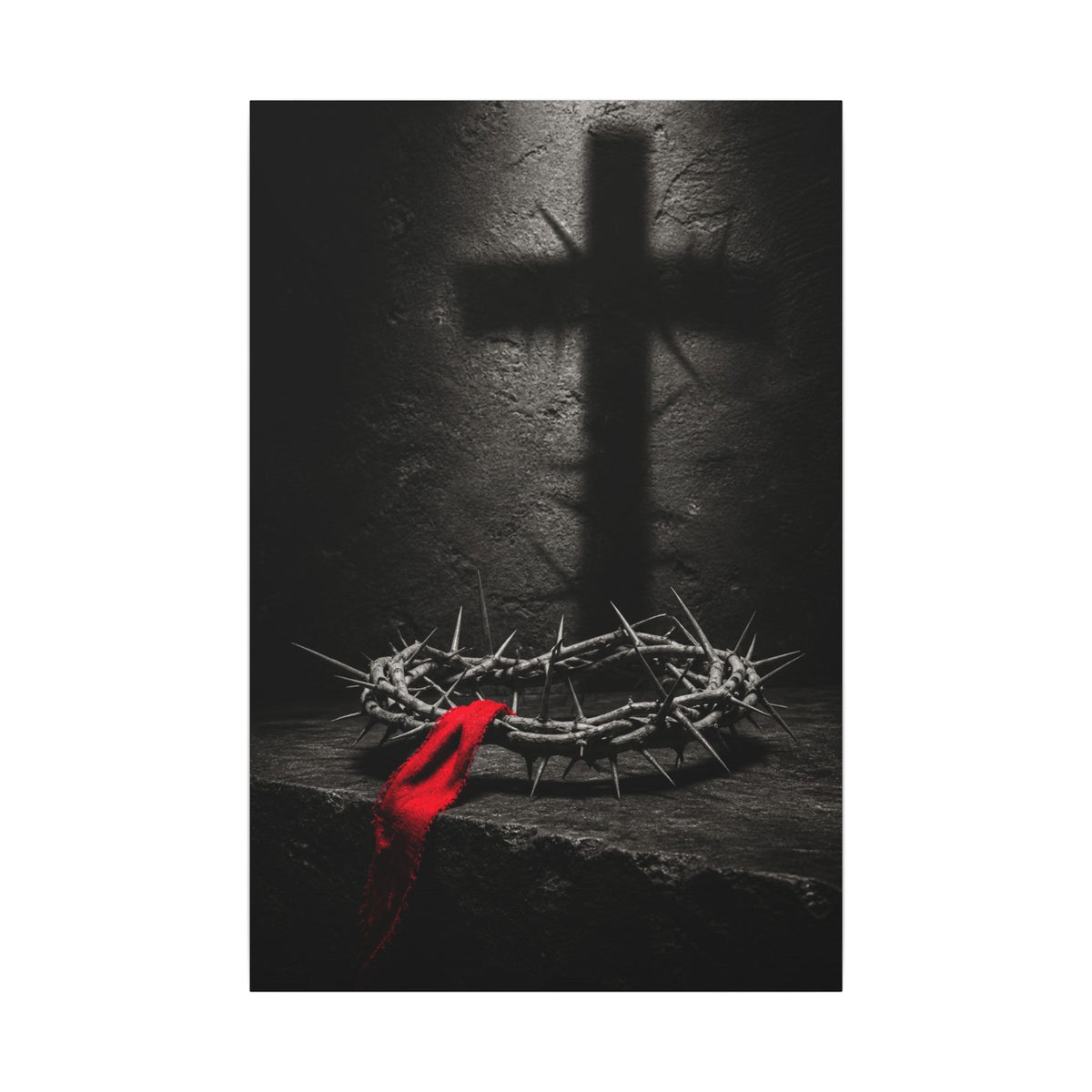 Crown and Shadow - Crown of Thorns Wall Art | Canvas