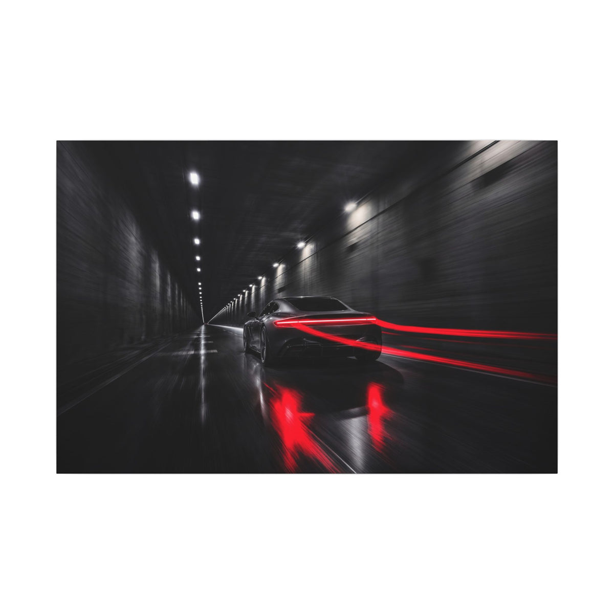 Redline Tunnel - Racing Wall Art | Canvas (Landscape)