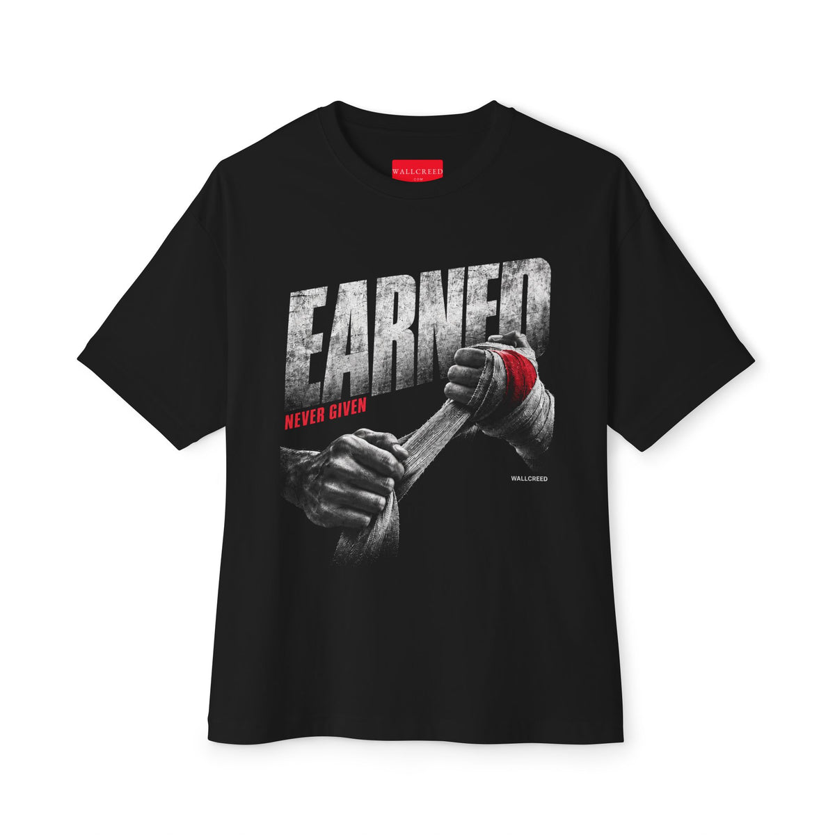 Earned | Heavyweight Tee (Front + Back)