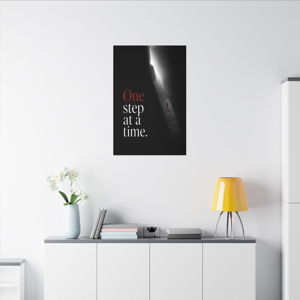 One Step at a Time - Office Wall Art | Canvas