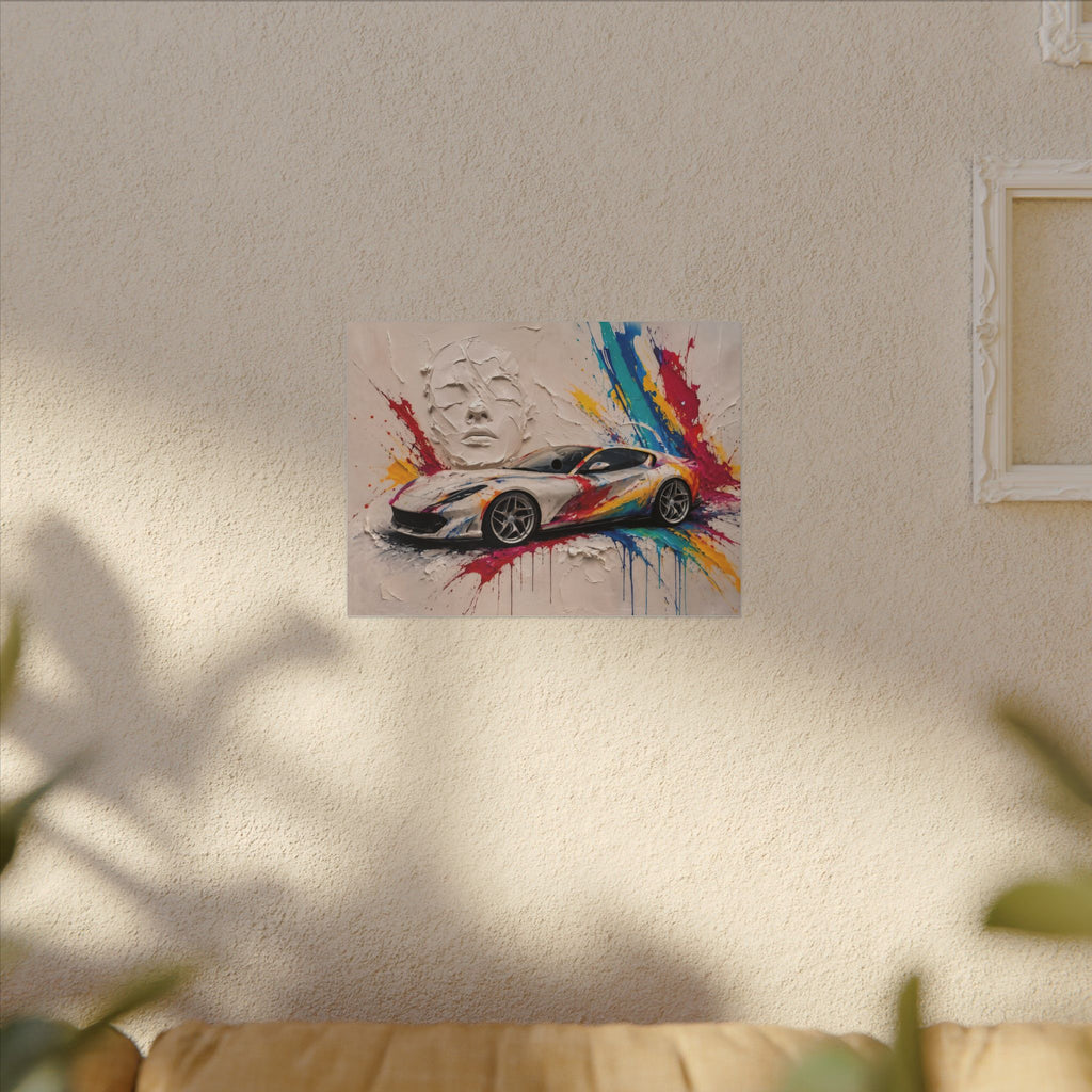 Full Throttle Wide - Supercar Splash Art Landscape | Canvas