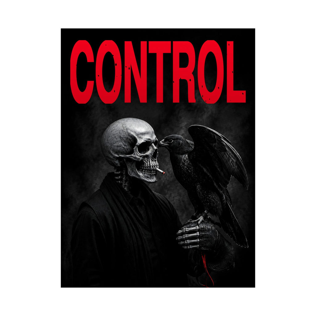 Control - Gothic Raven Artwork | Matte Poster