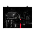 Red Tail Night - Classic Car Wall Art | Matte Poster (Landscape)
