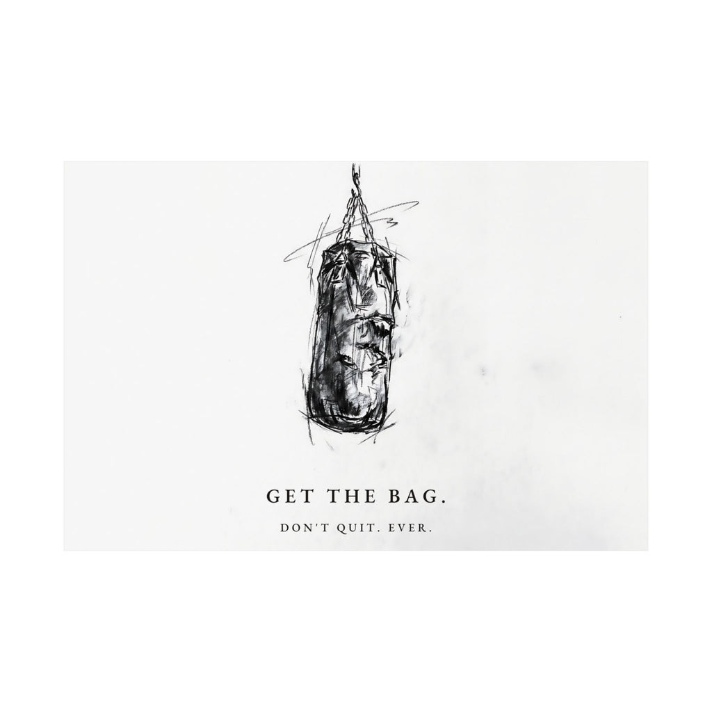 Get the Bag - Boxing Wall Art | Matte Poster (Landscape)
