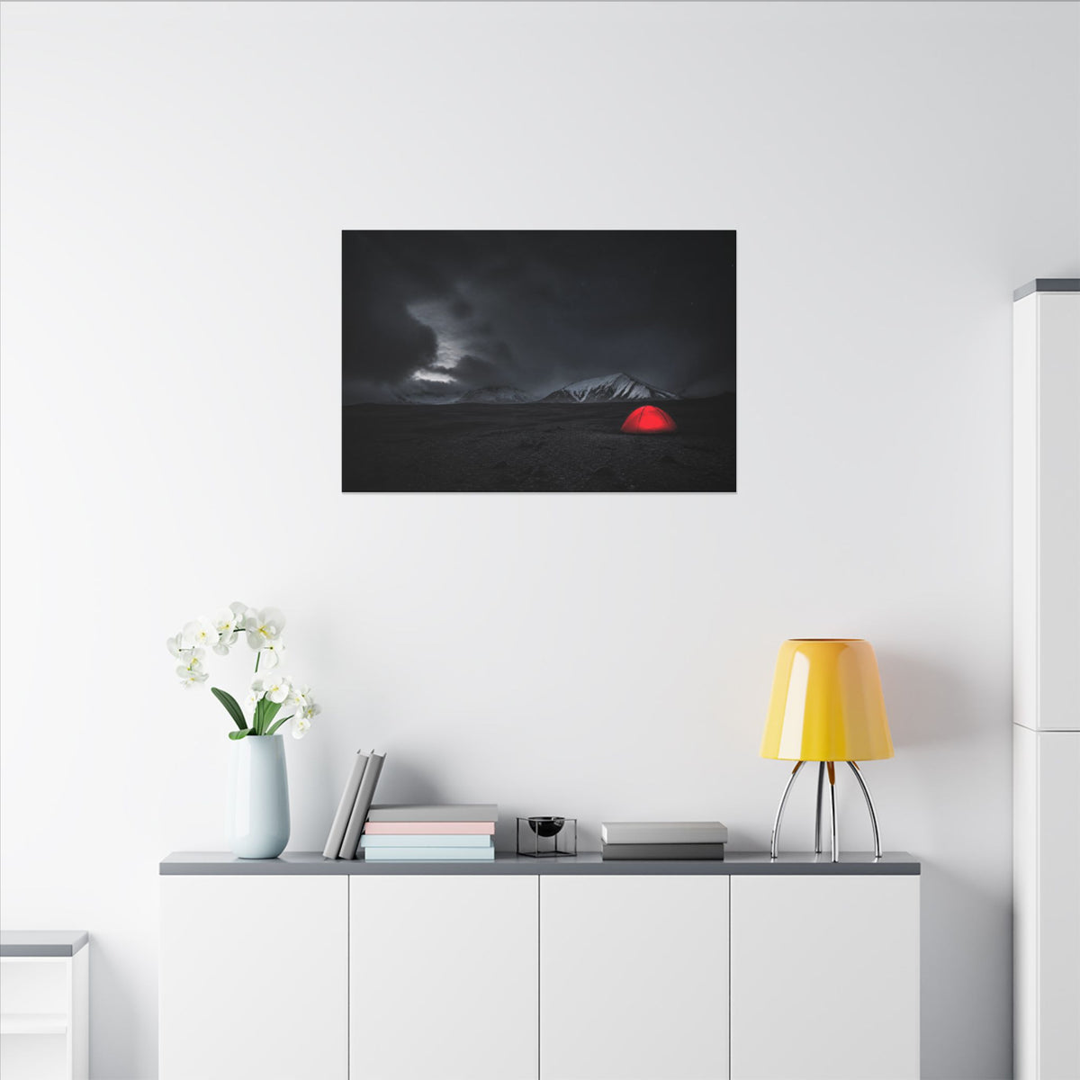 Red Tent - Wall Art Above Bed | Canvas (Landscape)