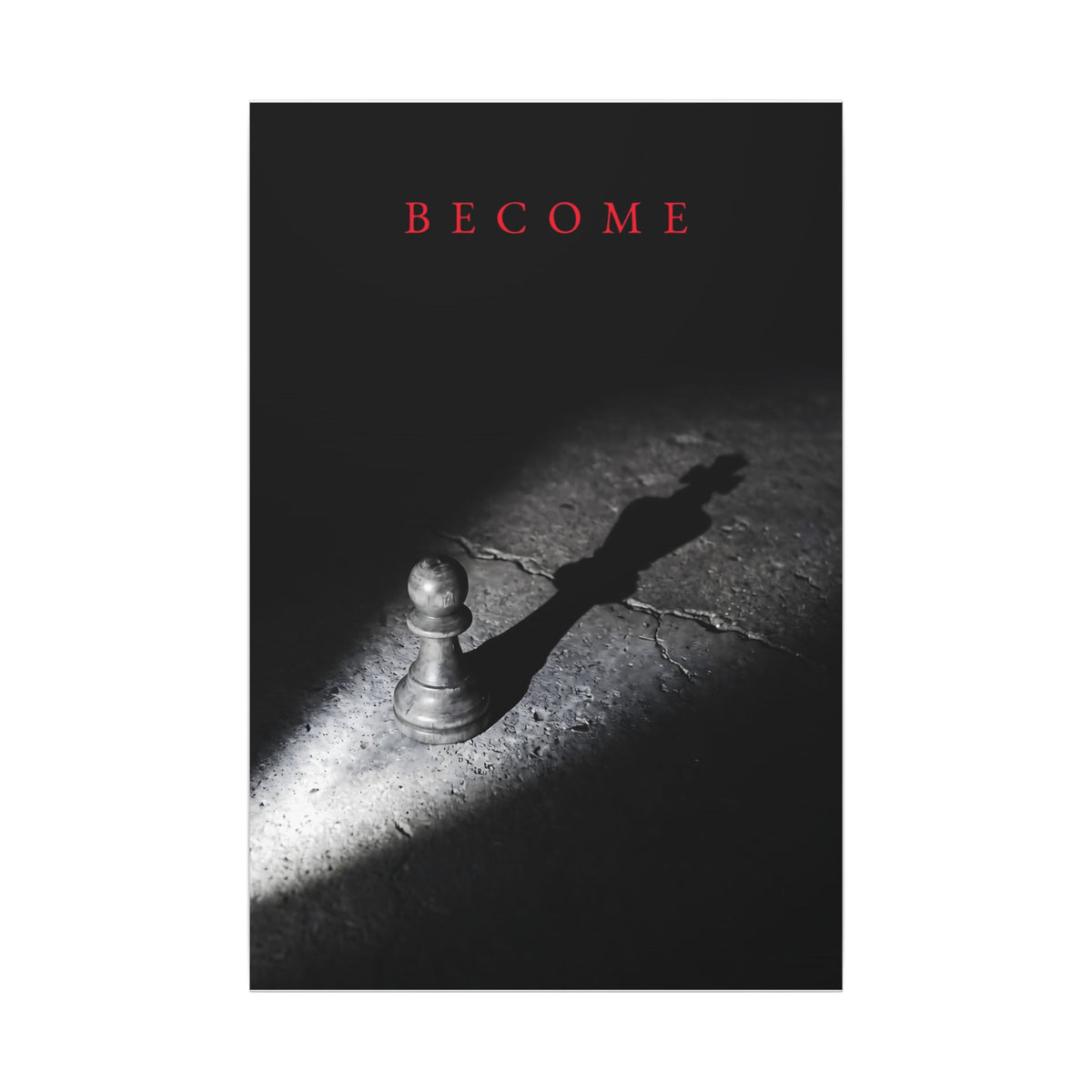 Become - Chess King Shadow Wall Art | Canvas