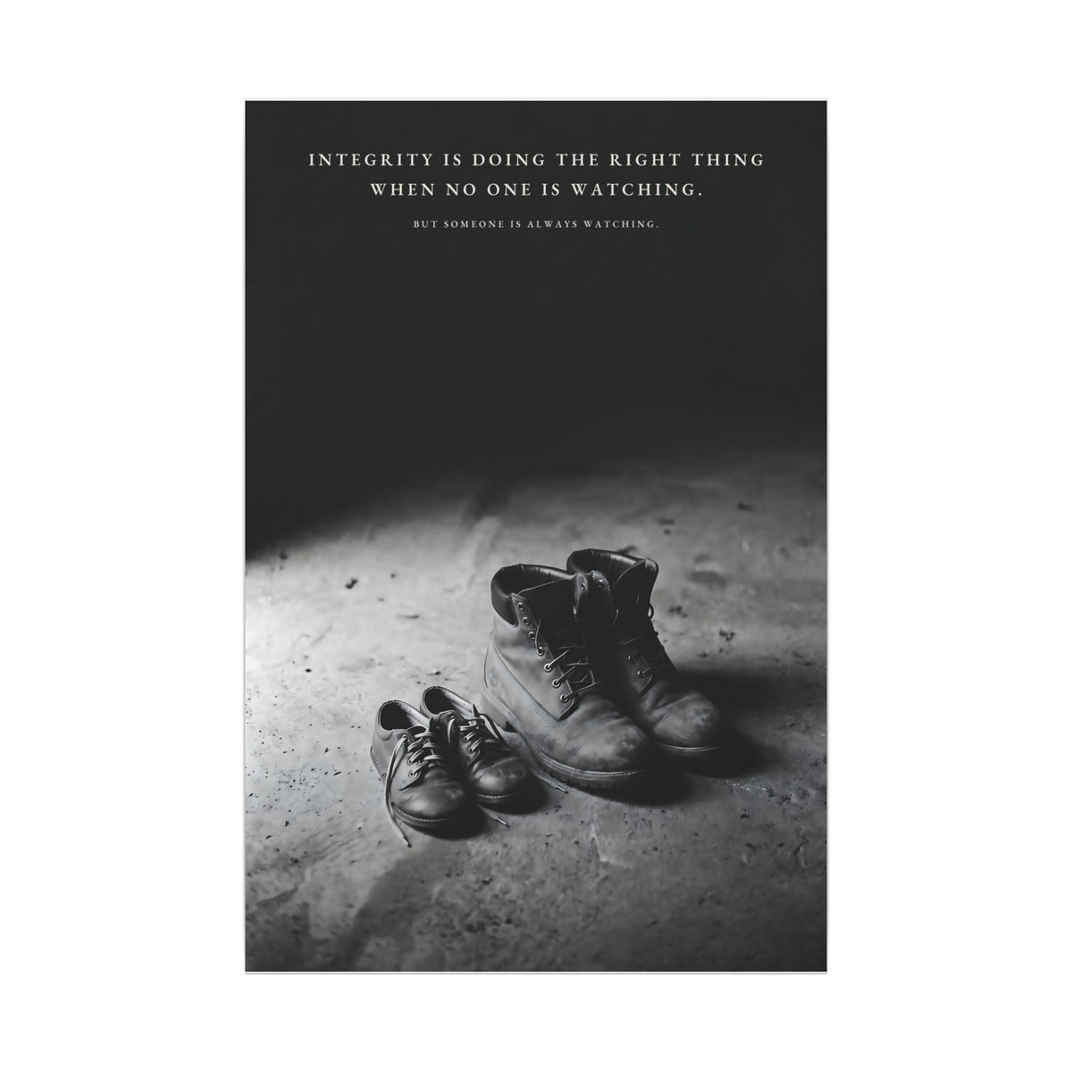 Integrity Is Doing the Right Thing When No One Is Watching - Wall Art | Canvas