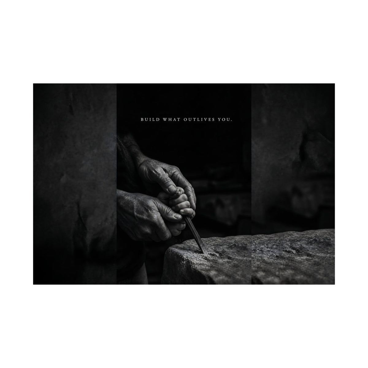 Build What Outlives You - Motivational Posters | Matte Poster (Landscape)