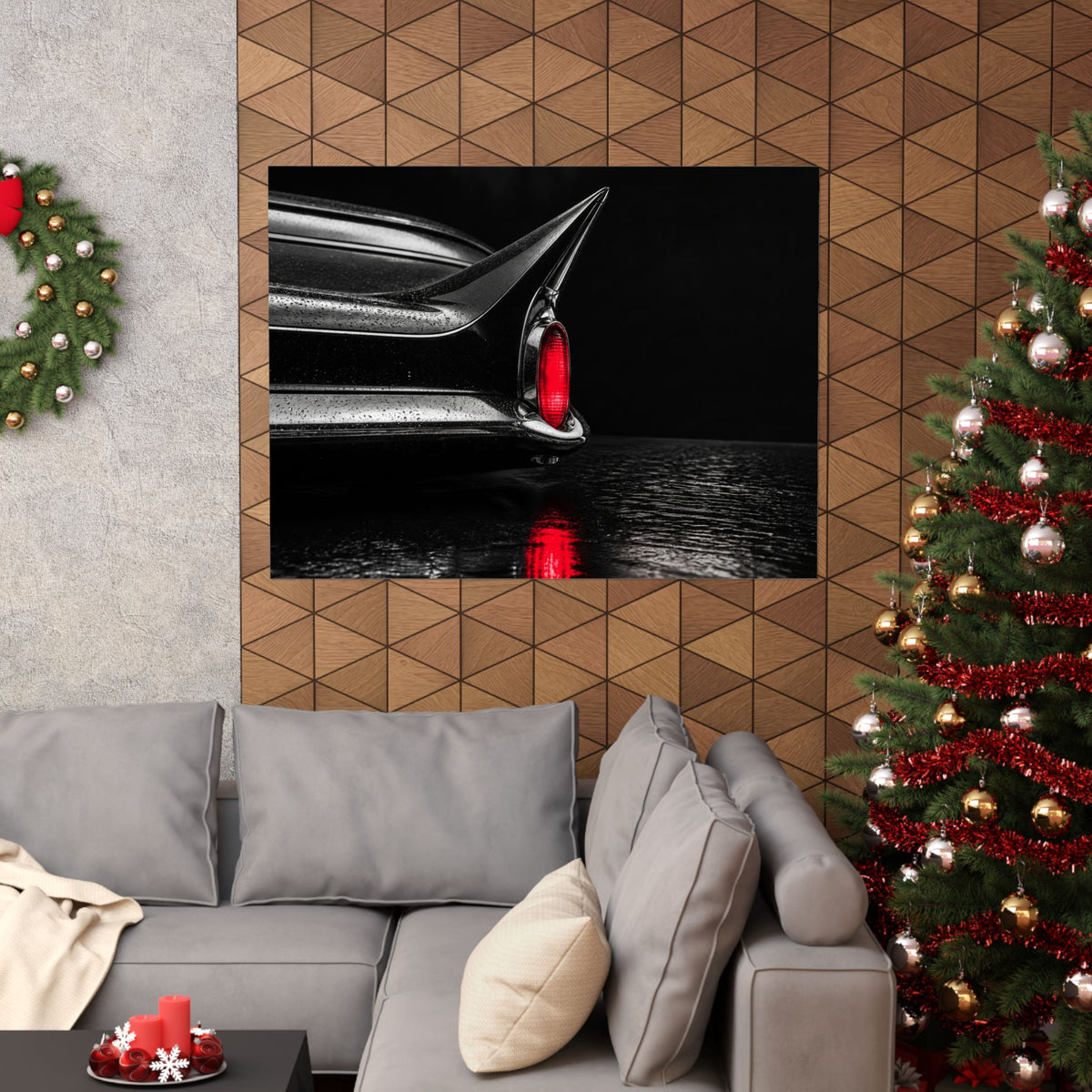 Ruby Tail - Classic Car Wall Art | Matte Poster (Landscape)