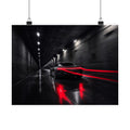 Redline Tunnel - Racing Wall Art | Matte Poster (Landscape)