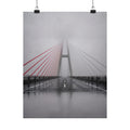 Span in Fog - Red Wall Decor | Matte Poster