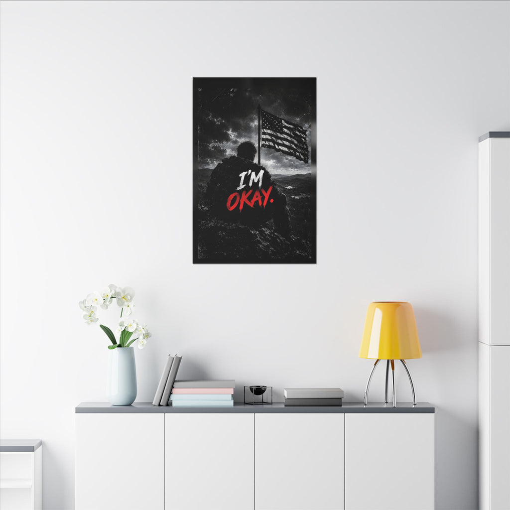 I'm Okay - Man Cave Wall Art | Canvas