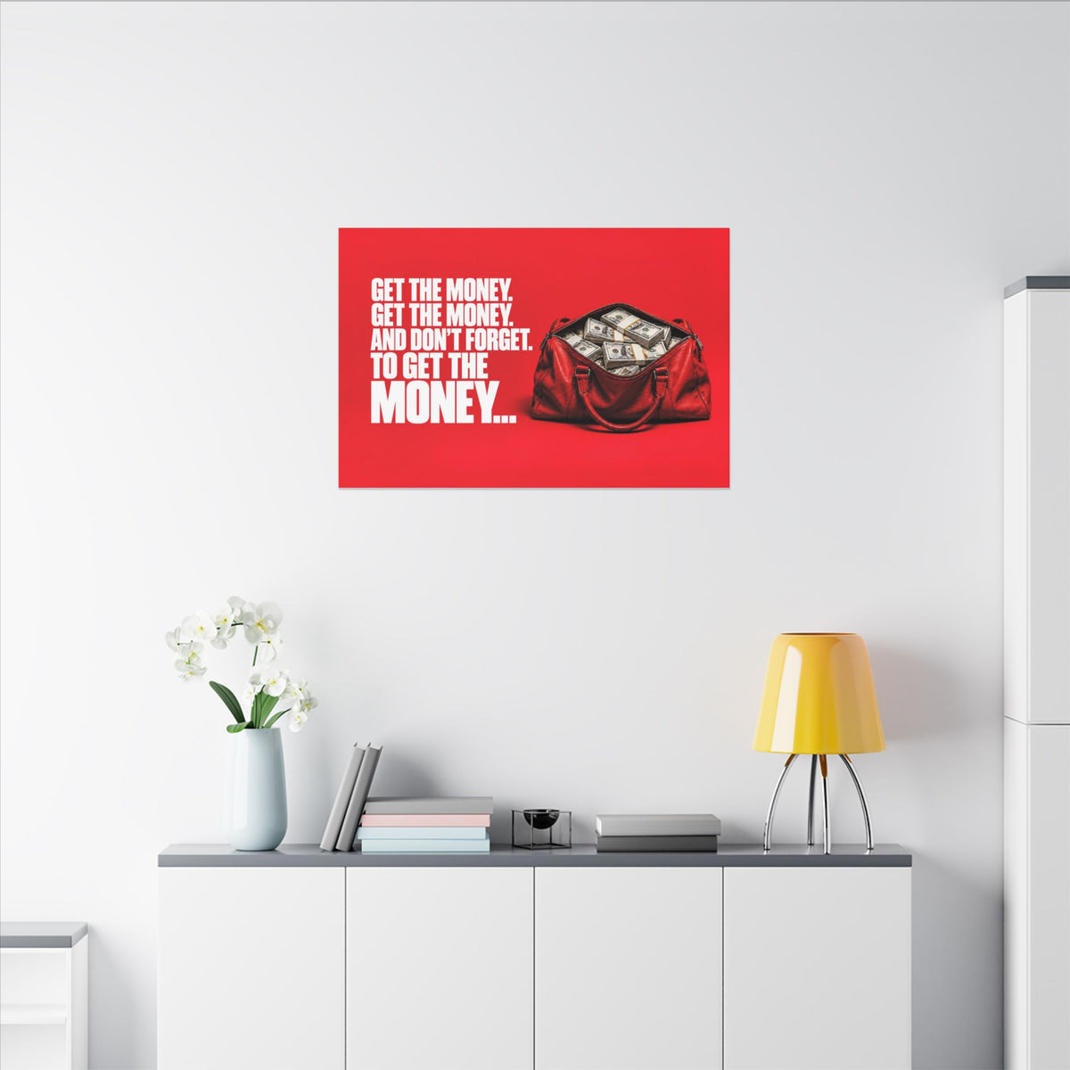 Get the Money - Money Wall Art | Canvas (Landscape)