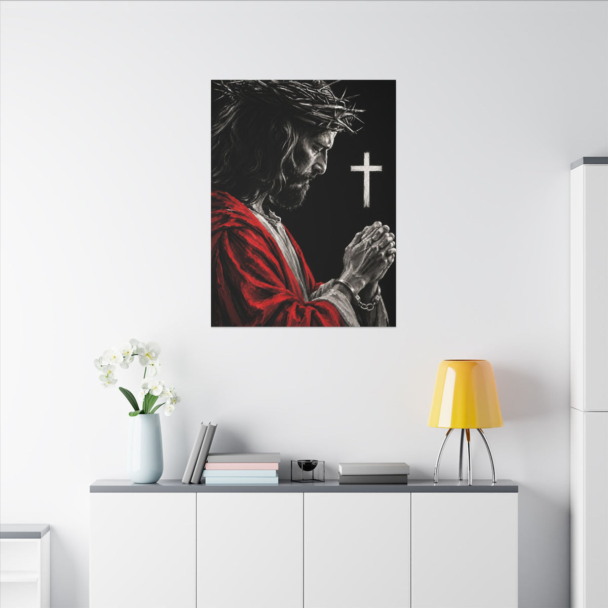 Praying Jesus - Christian Wall Art | Canvas