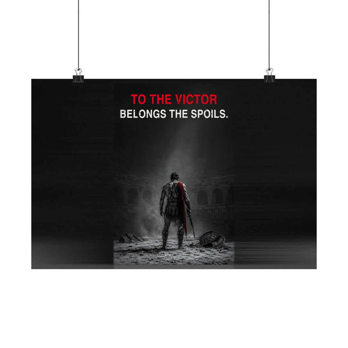 To the Victor - Gladiator Wall Art | Matte Poster (Landscape)
