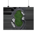 Aerial Solitude - Golf Course Wall Art | Matte Poster (Landscape)