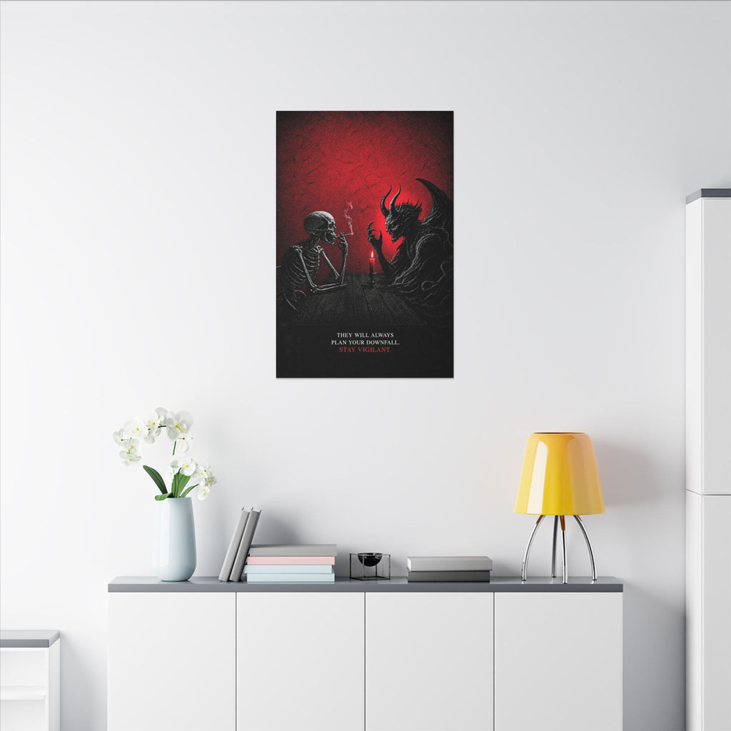Stay Vigilant - Dark Wall Art | Canvas