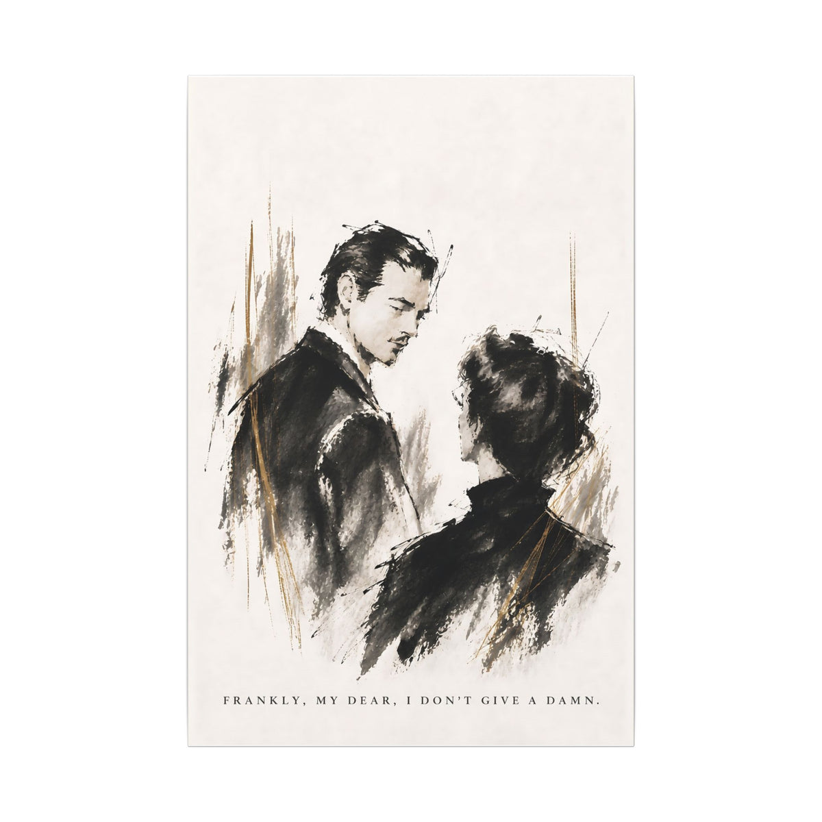 Frankly My Dear - Romantic Noir Wall Art | Canvas