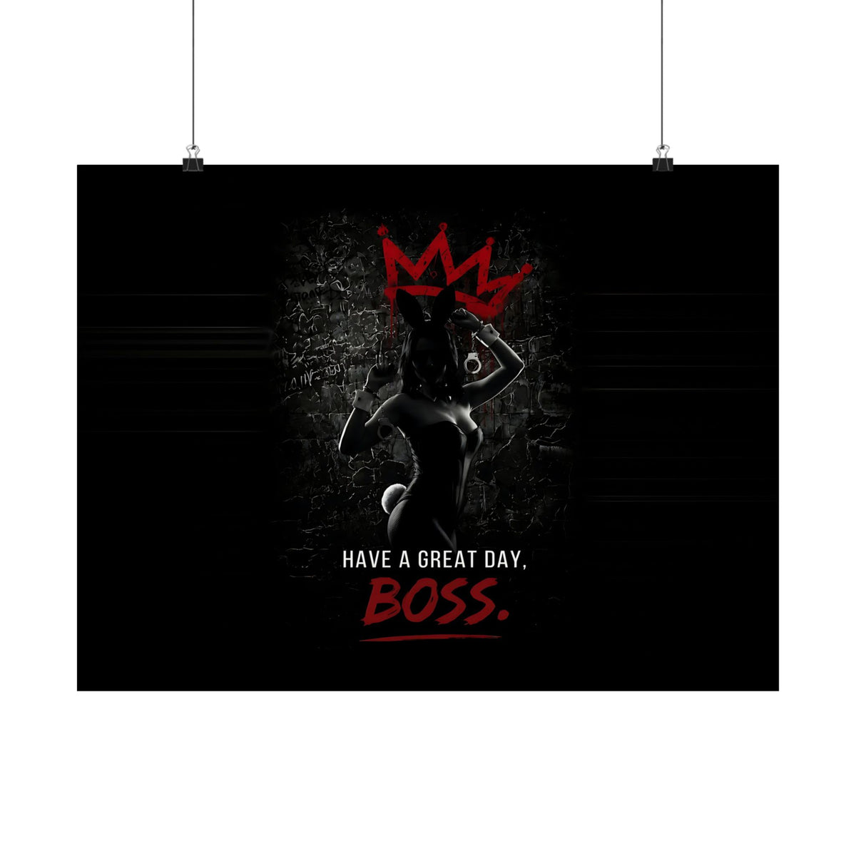 Great Day, Boss - Dark Humor Wall Art | Matte Poster (Landscape)