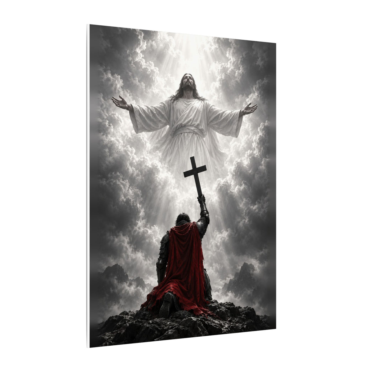 Jesus and the Warrior - Christian Wall Art | Canvas