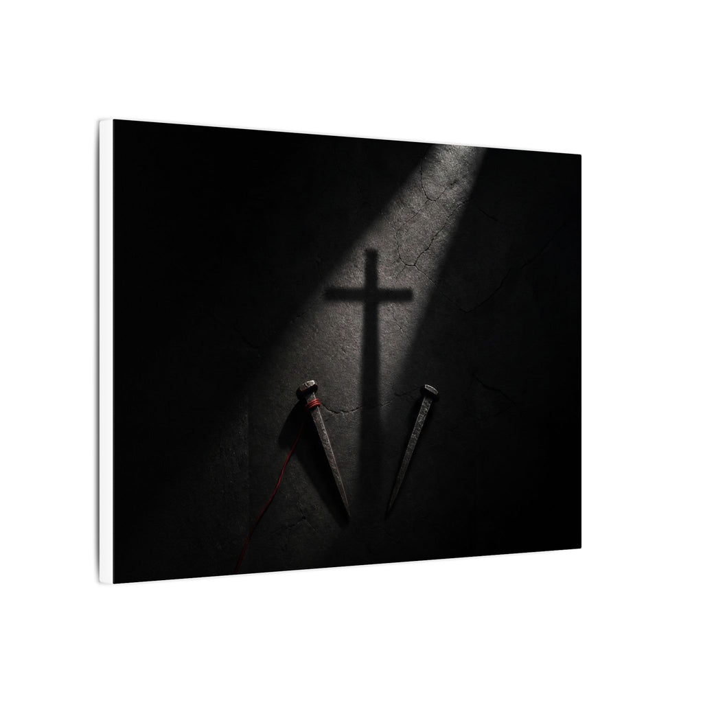 Nails and Shadow - Christian Wall Art | Canvas (Landscape)