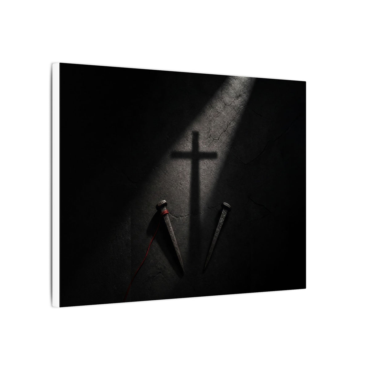 Nails and Shadow - Christian Wall Art | Canvas (Landscape)