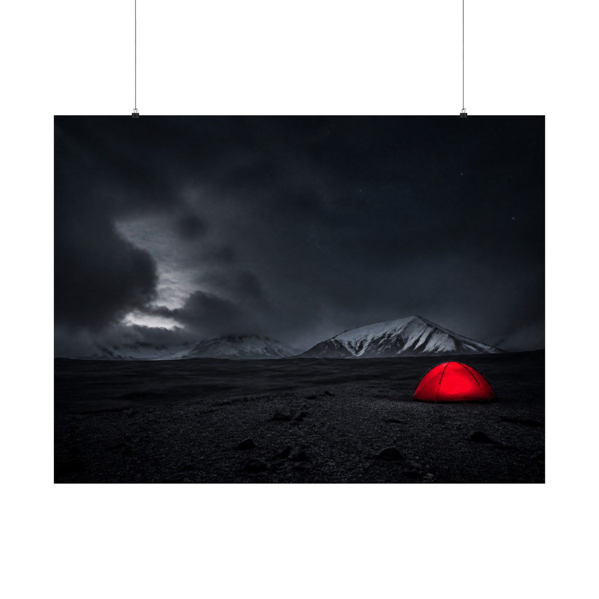 Red Tent - Wall Art Above Bed | Matte Poster (Landscape)