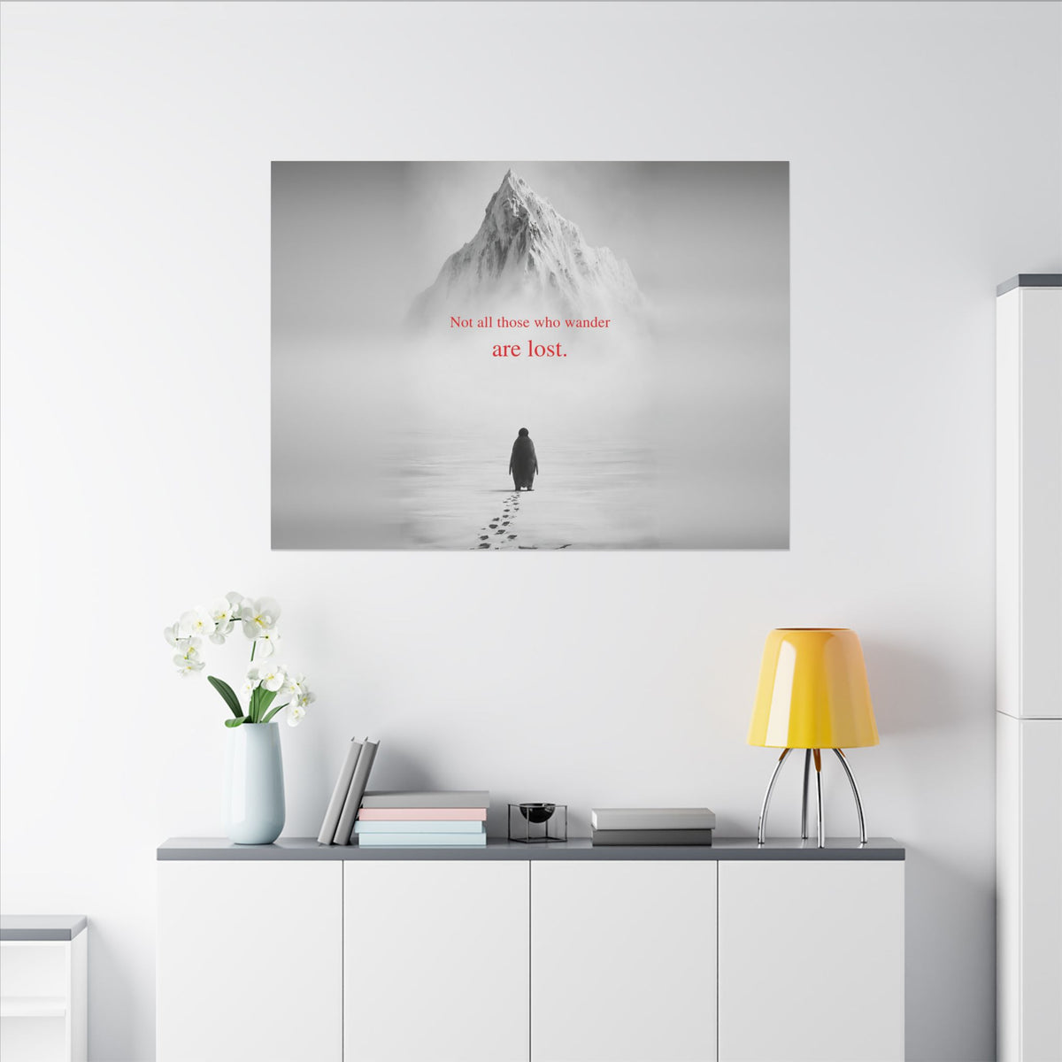 Not All Those Who Wander - Mountain Wall Art | Canvas (Landscape)