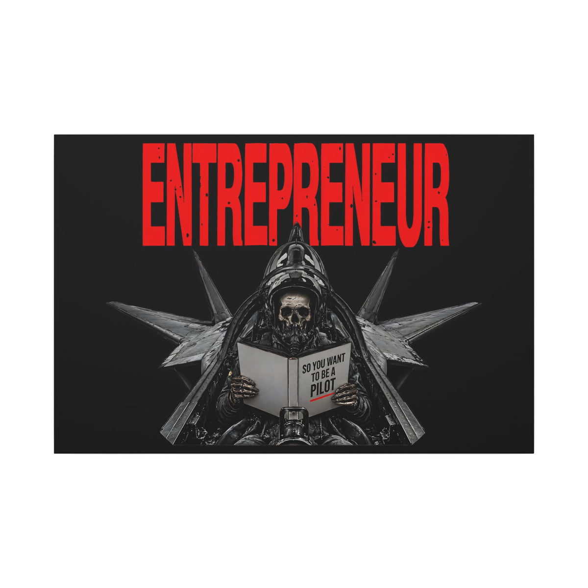 Entrepreneur - Skeleton Wall Art | Canvas (Landscape)