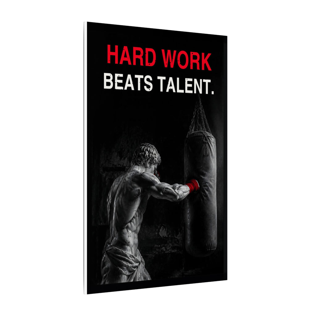 Hard Work Beats Talent - Boxing Wall Art | Canvas