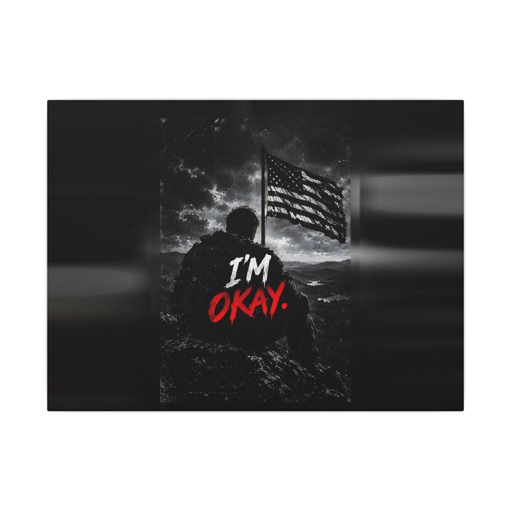 I'm Okay - Man Cave Wall Art | Canvas (Landscape)
