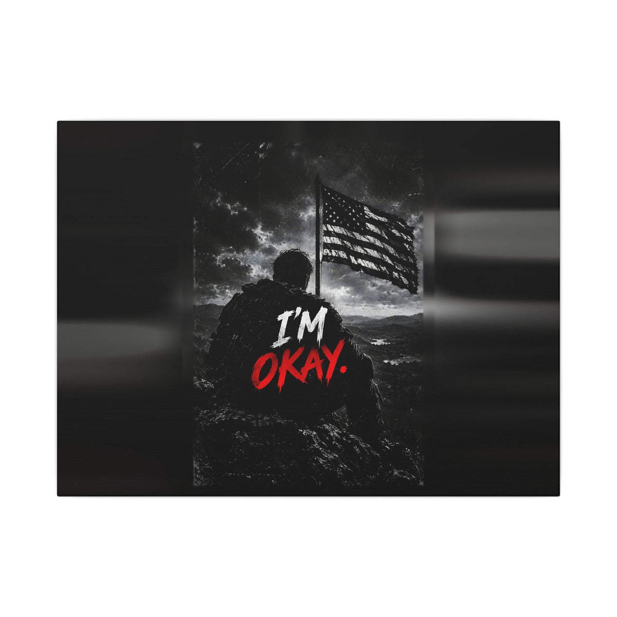 I'm Okay - Man Cave Wall Art | Canvas (Landscape)