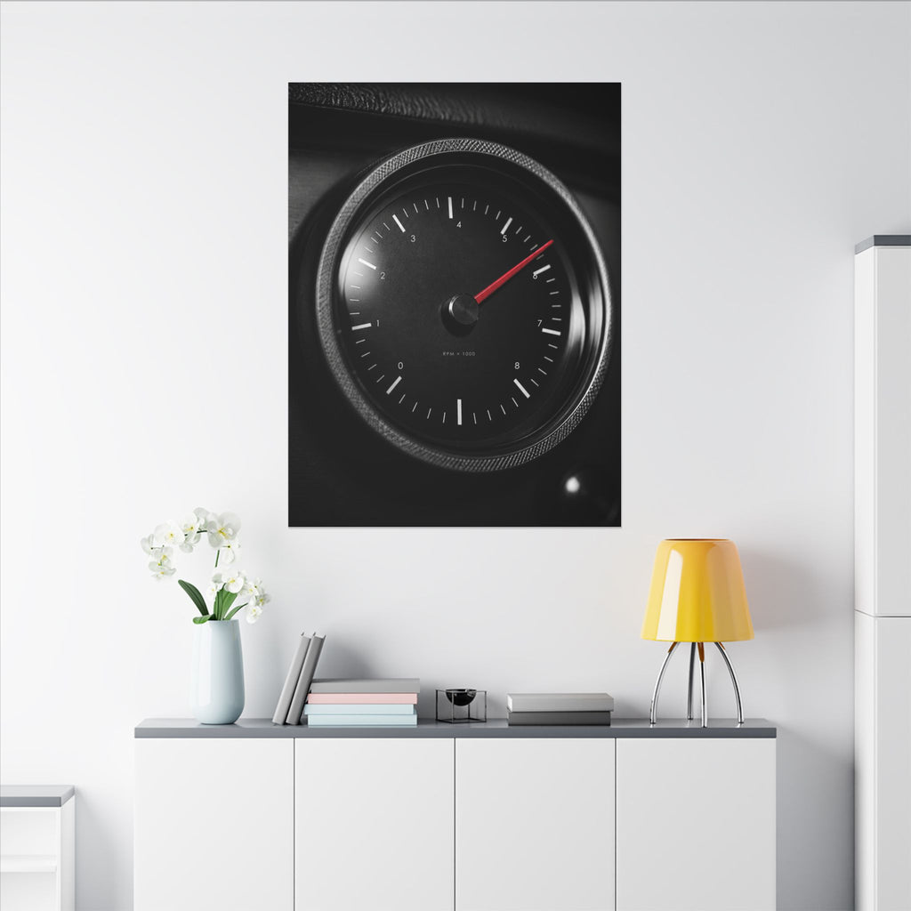 Redline Gauge - Tachometer Wall Art | Canvas