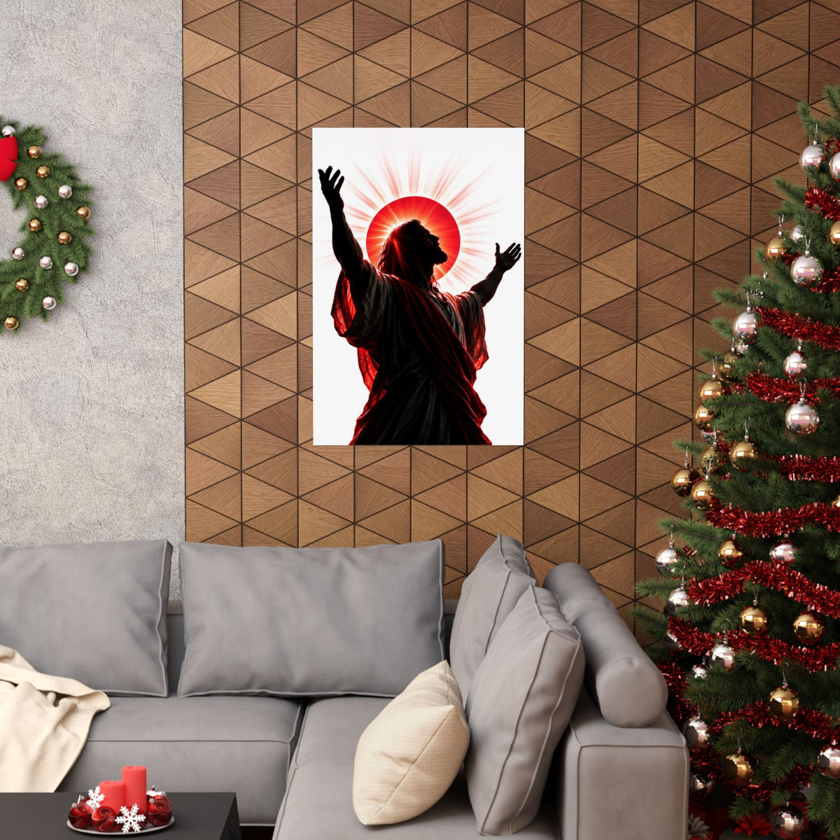 Red Sun Victory - Christian Wall Art | Matte Poster