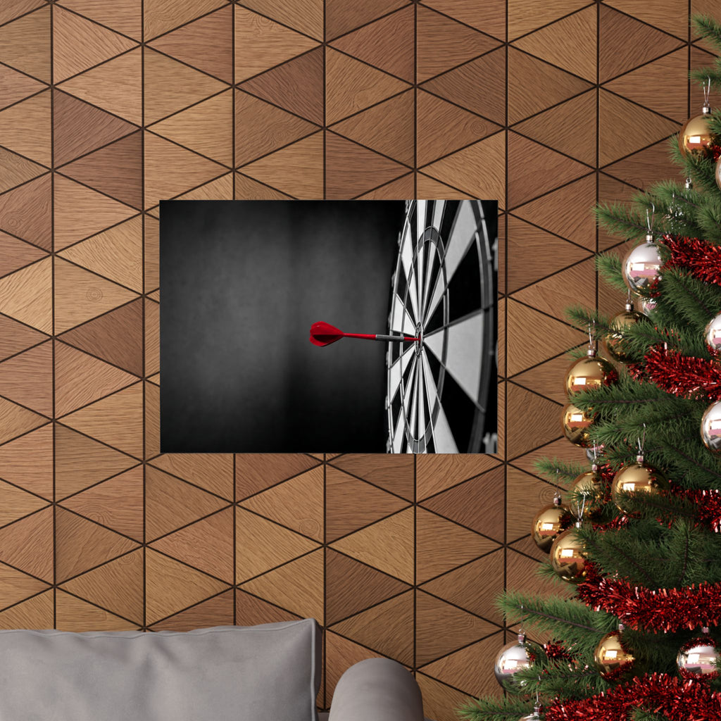 Dead Center - Mens Office Art | Matte Poster (Landscape)