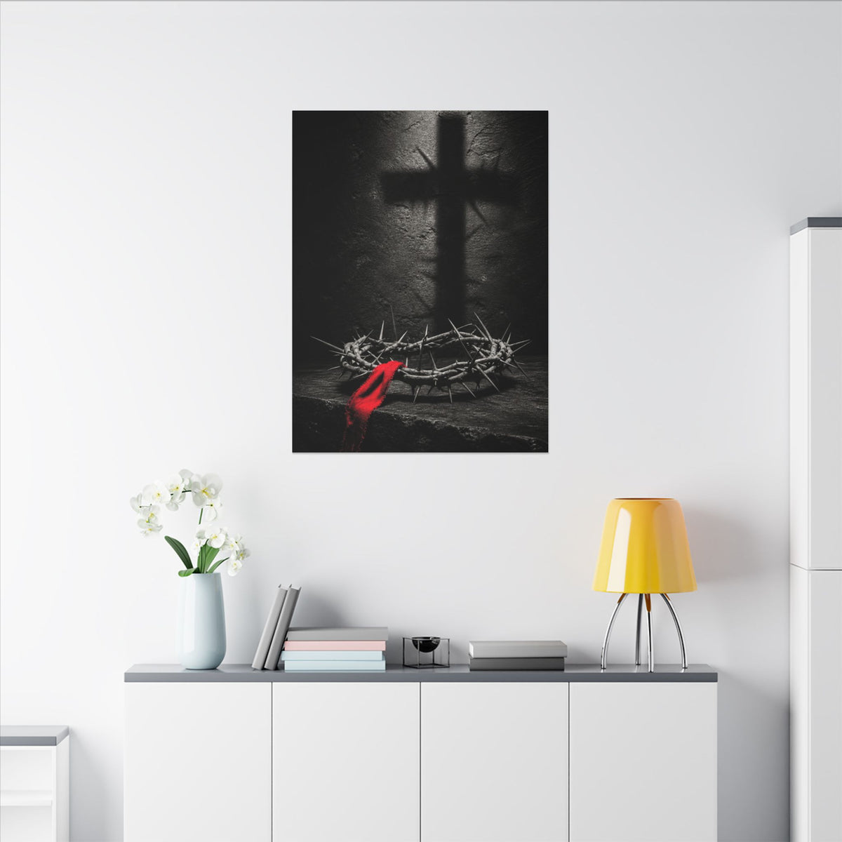 Crown and Shadow - Crown of Thorns Wall Art | Canvas