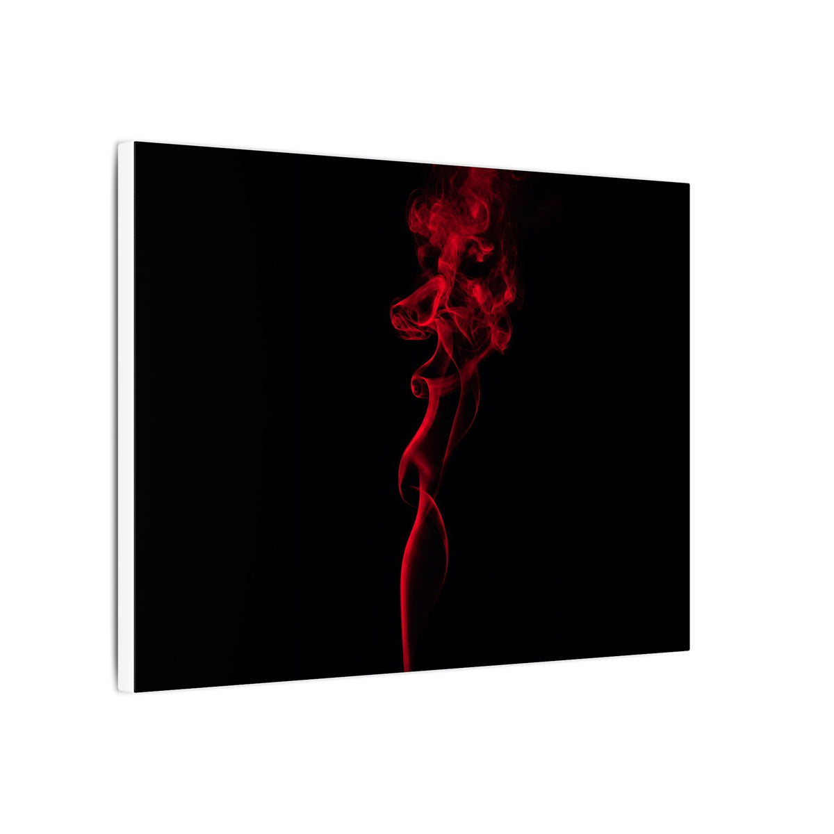 Red Smoke - Wall Art With Red Color | Canvas (Landscape)
