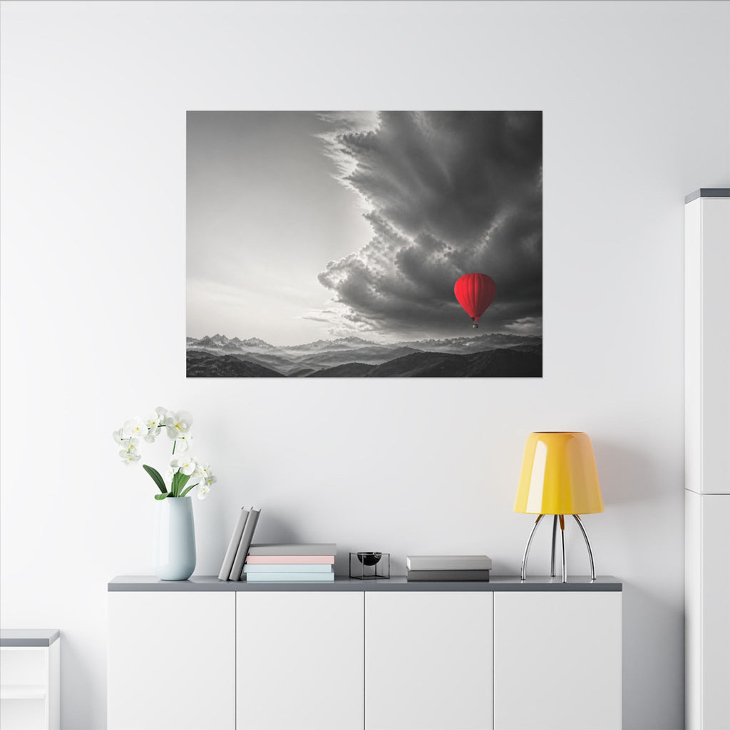 Red Balloon - Over the Bed Wall Art | Canvas (Landscape)