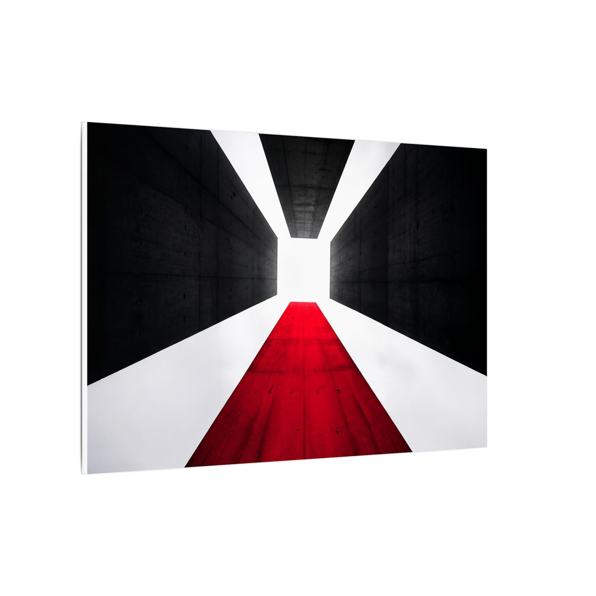 The Red Facade - Red Wall Decor | Canvas (Landscape)