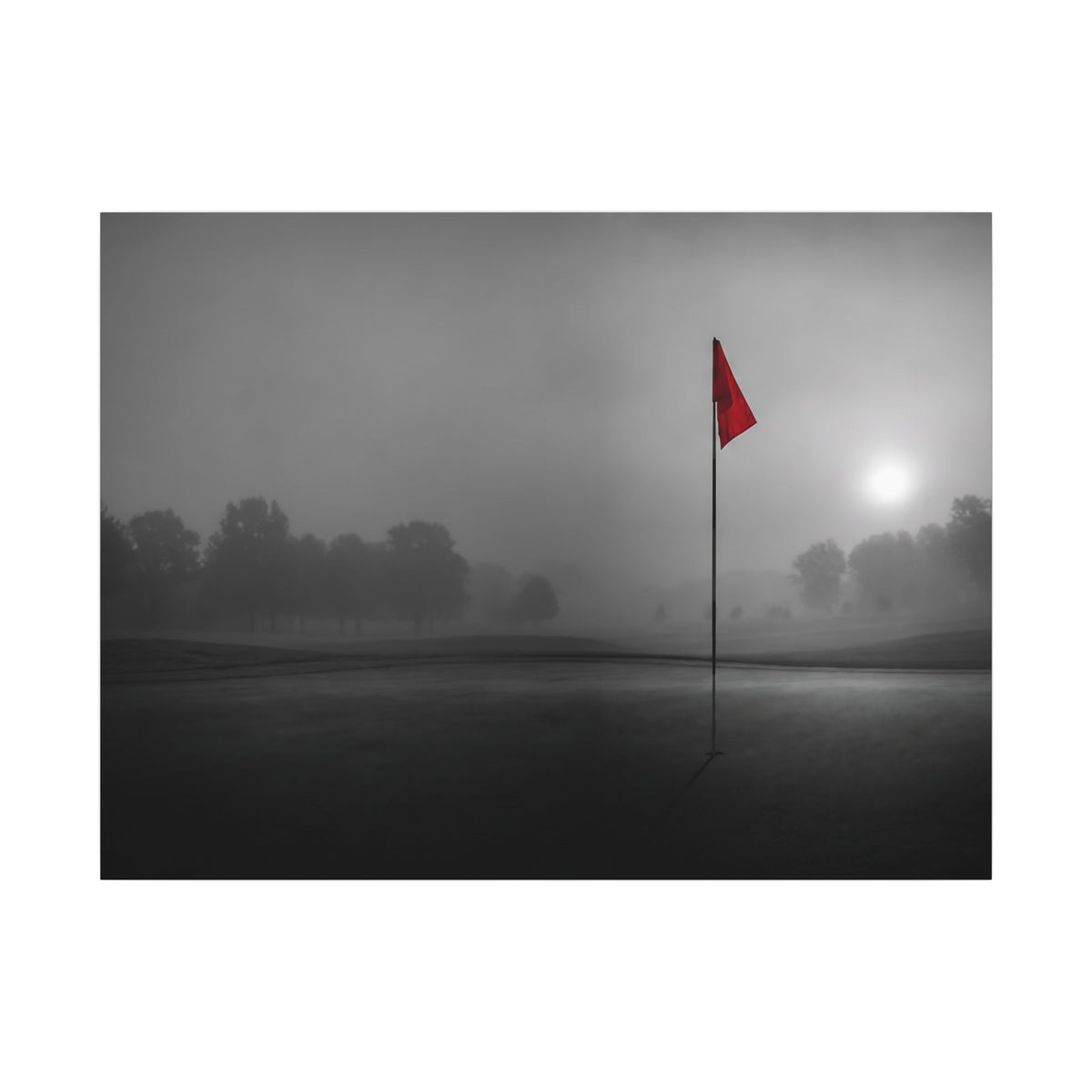 Flag on the Green - Wall Art For Executive Offices | Canvas (Landscape)